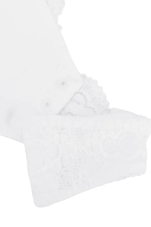 Lace Thong Bodysuit - Shapewear - White