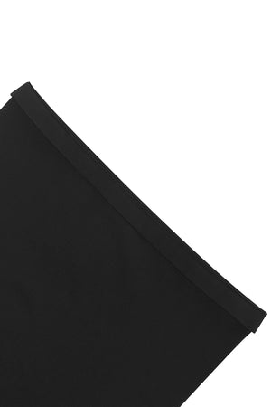 High Neck Sleeveless Dress - Seamless Shaping - Black