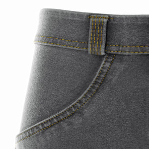 WR.UP® Denim - Low Rise Full Length - Grey Rinse & Yellow Stitching