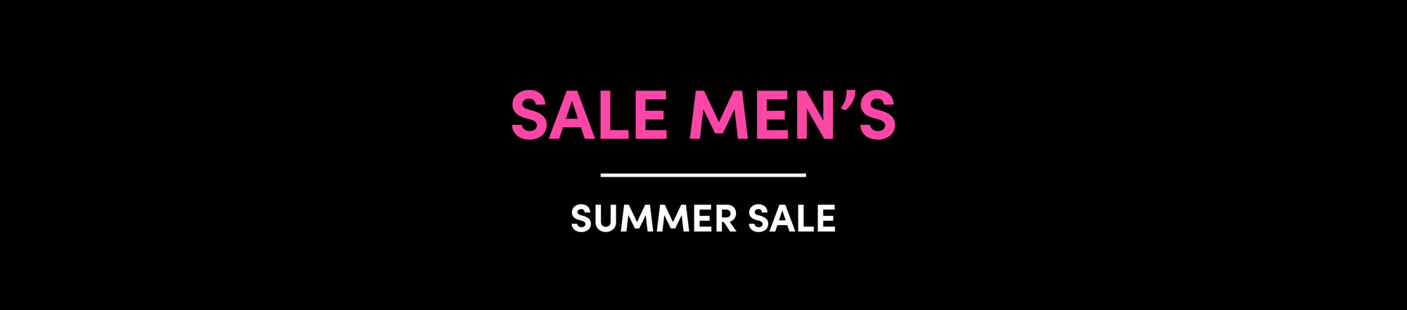 Sale Men's Summer Sale