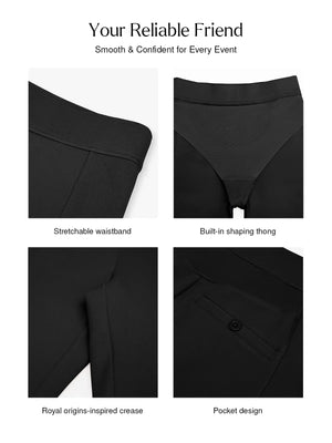 Shapewear Freedom Flare-Leg Sculpting Ponte Pants - Black