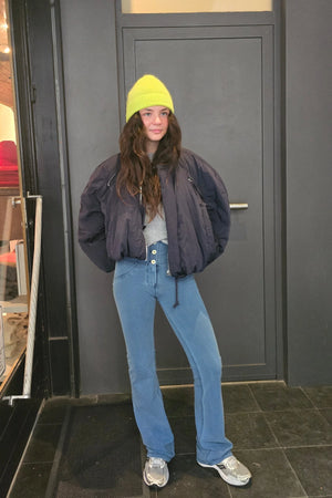 WR.UP® Denim - High Rise 3 Button Flare - Medium Rinse