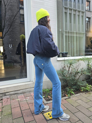 WR.UP® Denim - High Rise 3 Button Flare - Medium Rinse