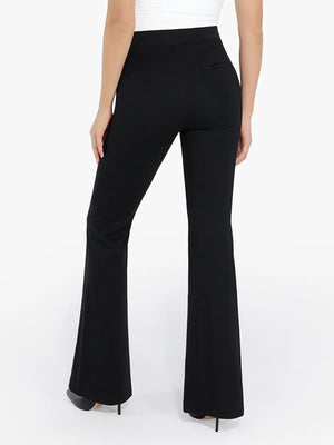 Shapewear Freedom Flare-Leg Sculpting Ponte Pants - Black