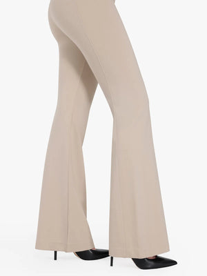 Shapewear Freedom Flare-Leg Sculpting Ponte Pants - Beige