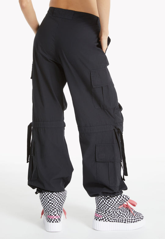 Freddy Cargo Pants - Classic Rise- Full Length - Black