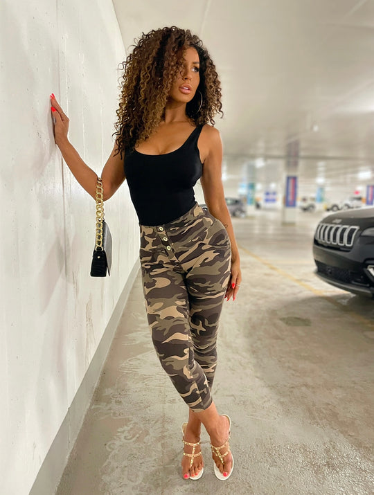 WR.UP® Fashion - High Rise 3 Button Ankle - Camo