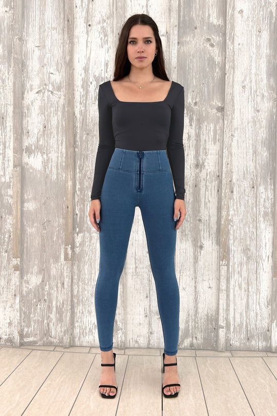 Scoop Neck Sculpting Bodysuit - Second Skin - Black