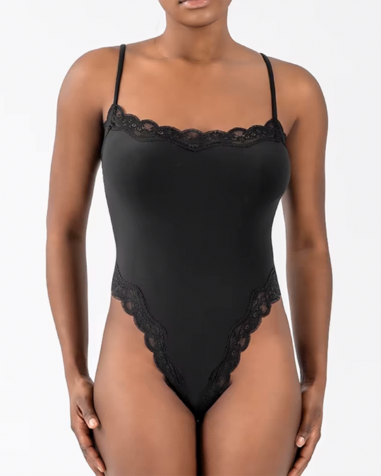 Lace Cami Bodysuit - Weightless Sculpt - Black