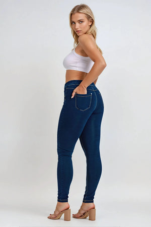 N.O.W.® Denim - High Rise Full  - Dark Rinse + Yellow Stitching