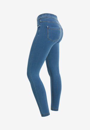 N.O.W.® Denim - High Rise Full Length - Medium Rinse + Yellow Stitching