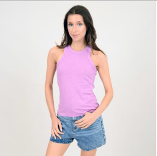 Muscle Tank Top - Sleeveless - Denim Blue