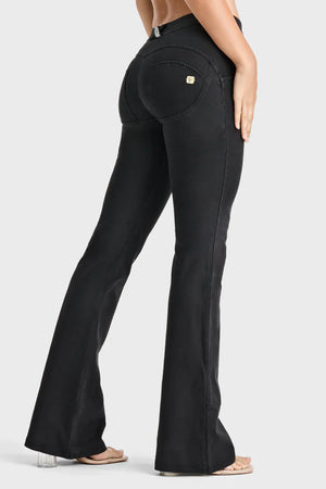WR.UP® Denim - Classic Rise Full Length Flare - Black Rinse