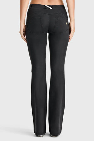 WR.UP® Denim - Classic Rise Full Length Flare - Black Rinse