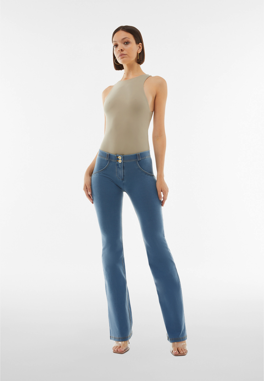 WR.UP® Denim - Classic Rise Full Length Flare - Medium Rinse