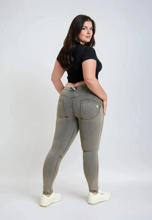 WR.UP® Denim - Classic Rise Full Length - Grey Rinse & Yellow Stitching