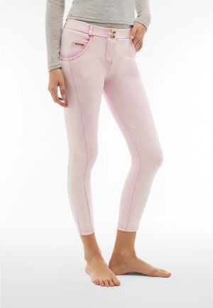 WR.UP® Snug Denim - Classic Rise Ankle Length - Pink Rinse
