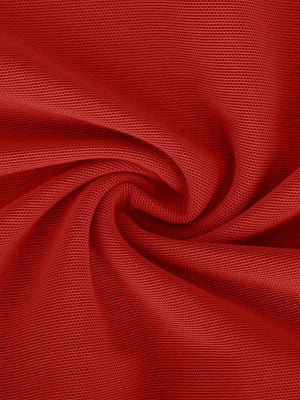 Mesh Long Sleeve Shaping Bodysuit - Wine