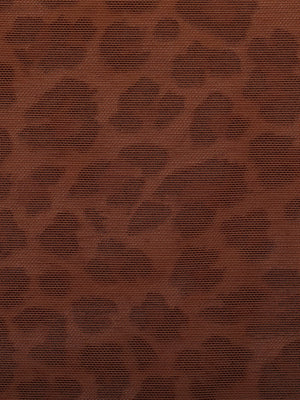 Leopard Print Lace Front Shaping Bodysuit - Shapewear - Leopard