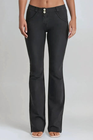 WR.UP® Denim - Classic Rise Full Length Flare - Black Rinse