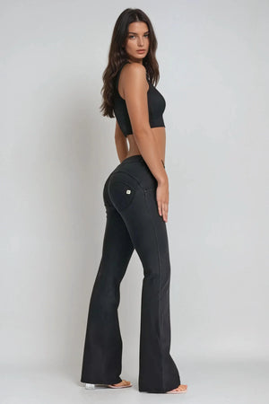 WR.UP® Denim - Classic Rise Full Length Flare - Black Rinse