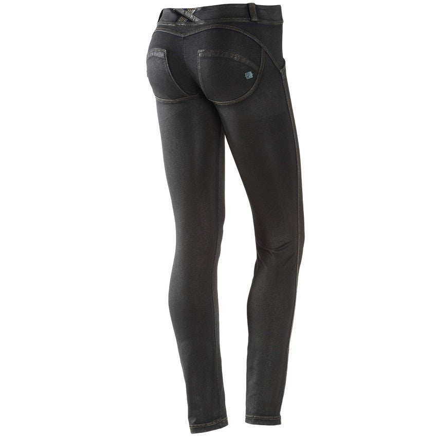 FREDDY WR.UP SKINNY COATED DENIM EFFECT - Black - LIVIFY
 - 1