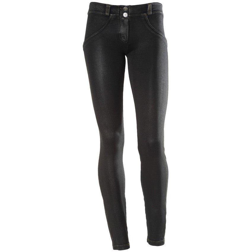 FREDDY WR.UP SKINNY COATED DENIM EFFECT - Black - LIVIFY
 - 1