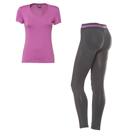 Freddy D.I.W.O.® Ankle Length Pant + Tank Set - Grey/Pink