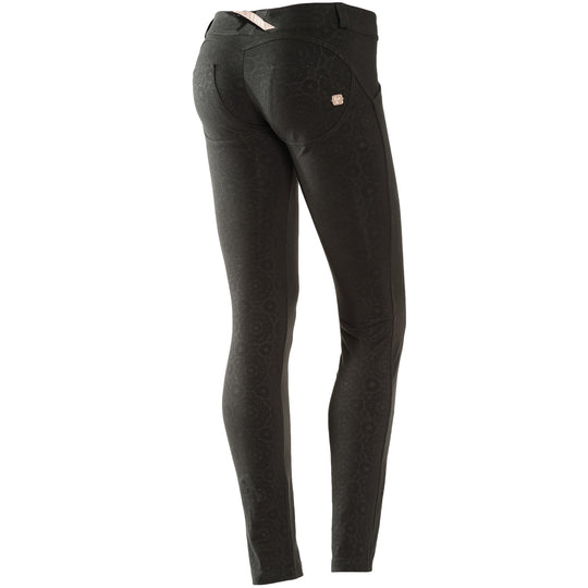 FREDDY WR.UP  ALLOVER PRINT SKINNY - Charcoal