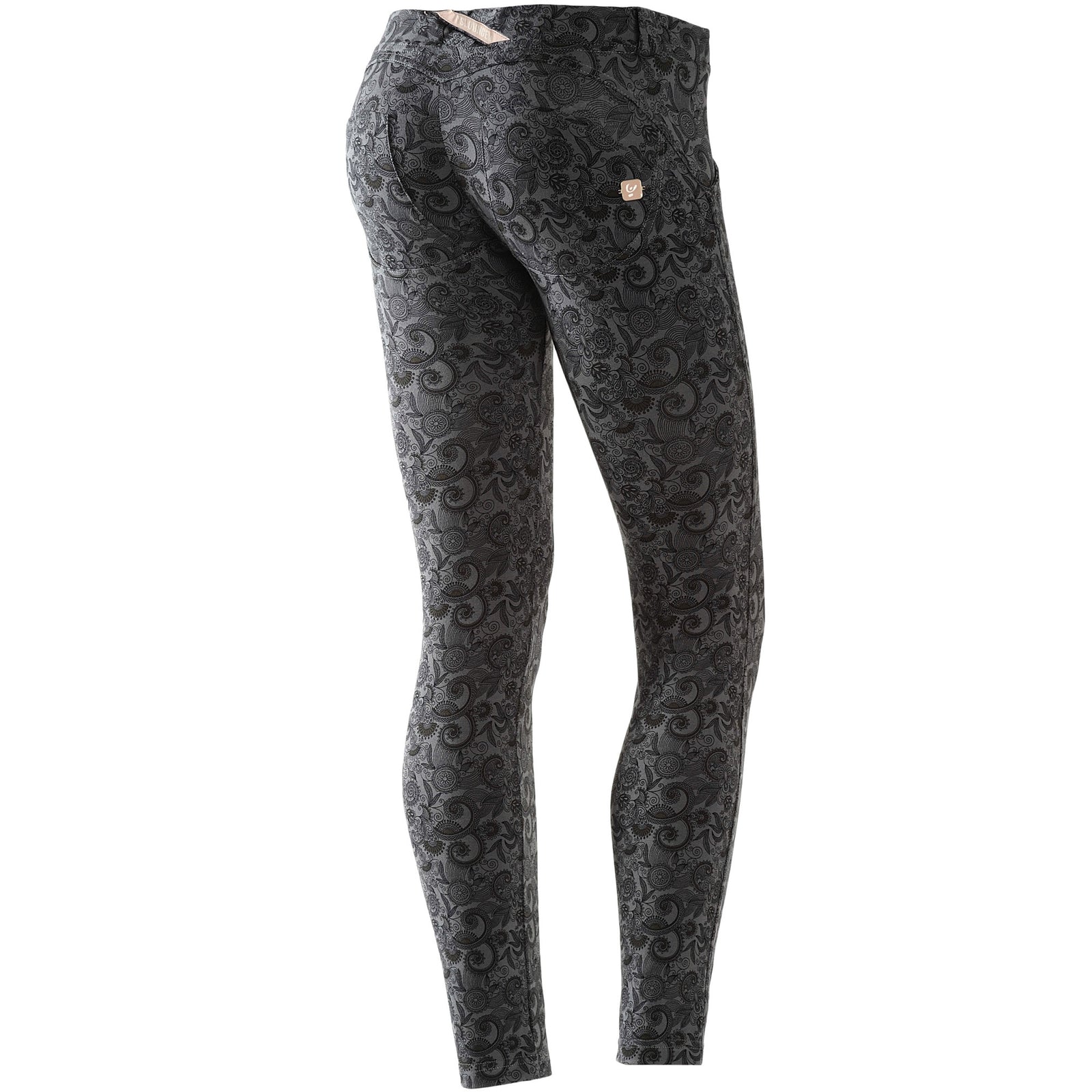 WR.UP  PAISLEY PRINT 7/8 ANKLE - GREY/BLACK - LIVIFY
 - 1