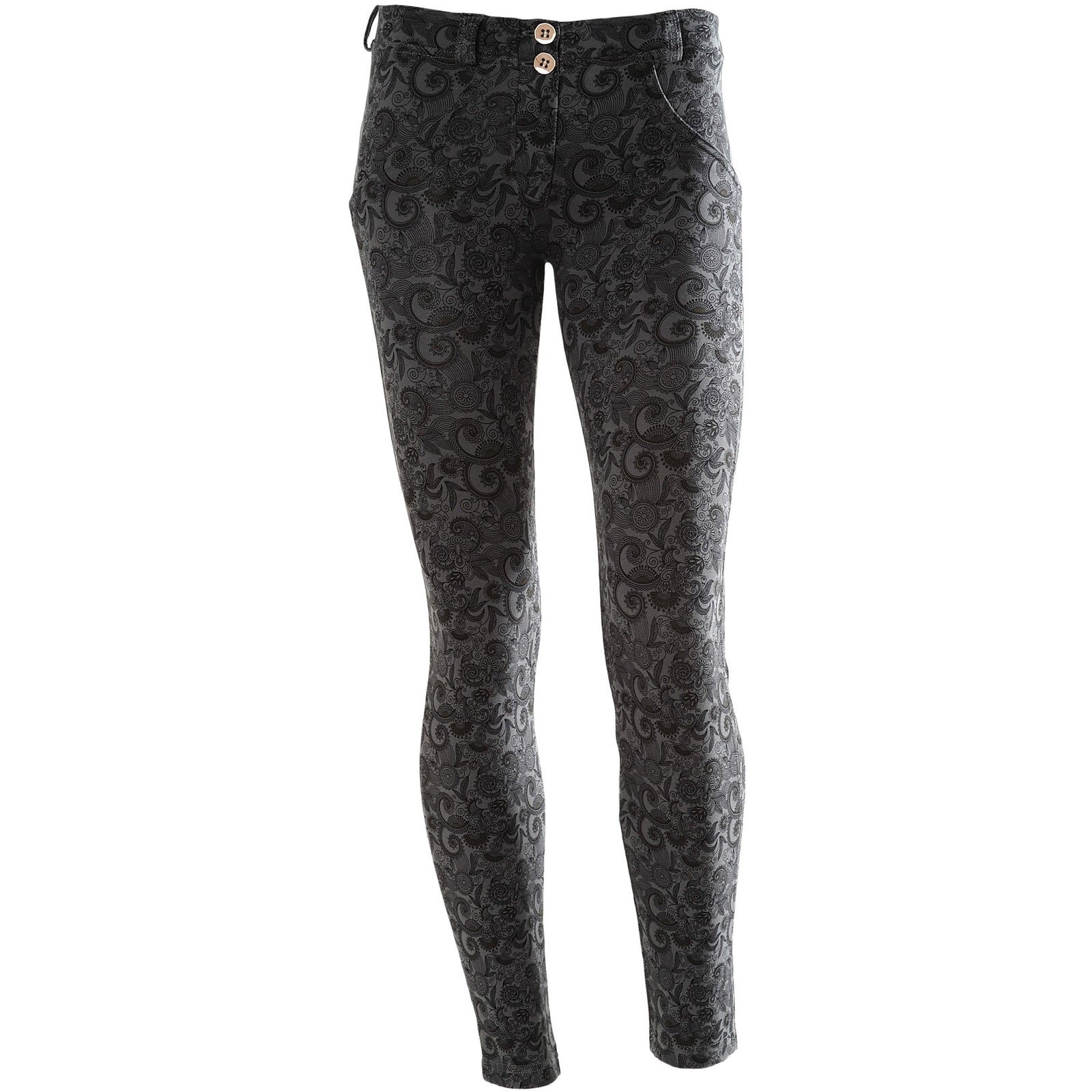 WR.UP  PAISLEY PRINT 7/8 ANKLE - GREY/BLACK - LIVIFY
 - 1