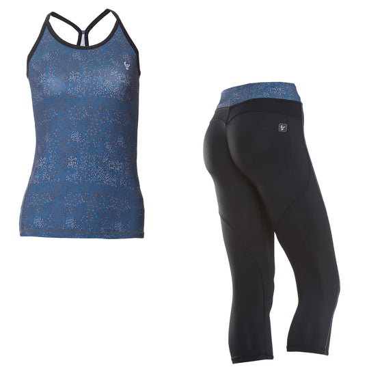 Freddy D.I.W.O.® Print Tank + Corsaire Set - Black Print