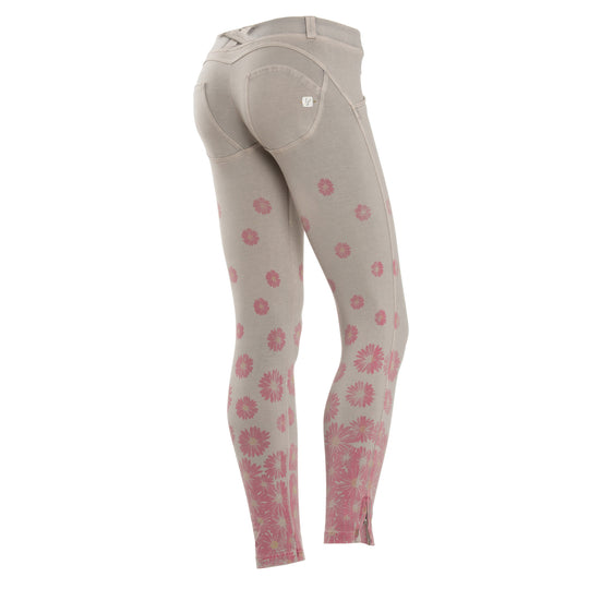 Freddy WR.UP® Floral Zip Ankle Length - Beige