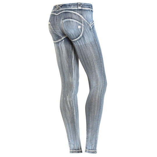 Freddy WR.UP® Hand Brushed Denim Skinny - Grey Streak