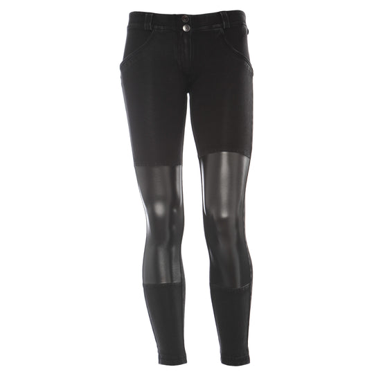 FREDDY WR.UP  DENIM PATCHWORK EFFECT SKINNY - Black