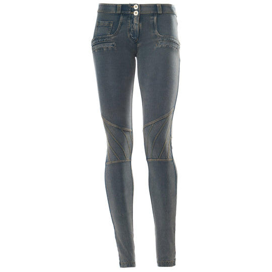 Freddy WR.UP® Patchwork Moto Pant - Vintage Blue