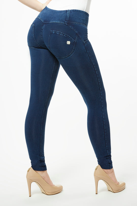 WR.UP® Denim - Mid Rise Full Length 3 Button - Dark Rinse