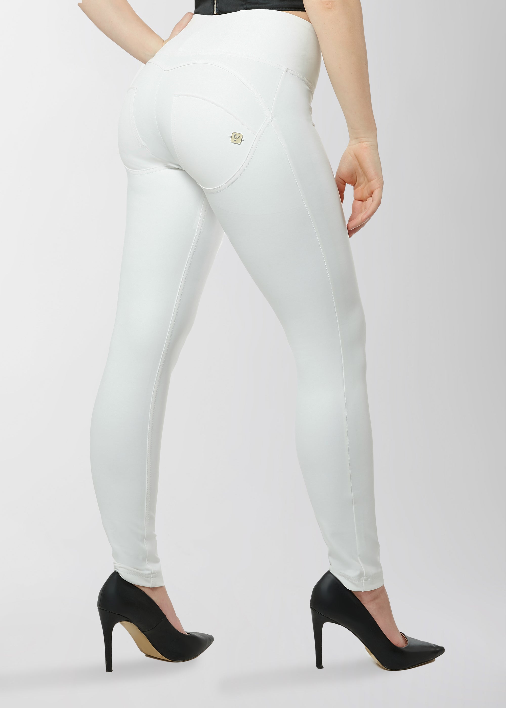WR.UP® Faux Leather - High Rise Full Length - White