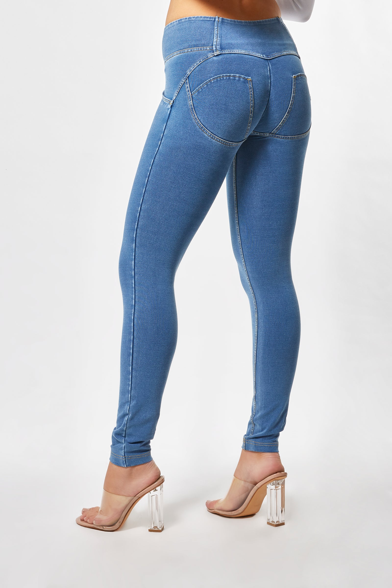 WR.UP® Denim - Mid Rise Full Length 3 Button - Medium Rinse