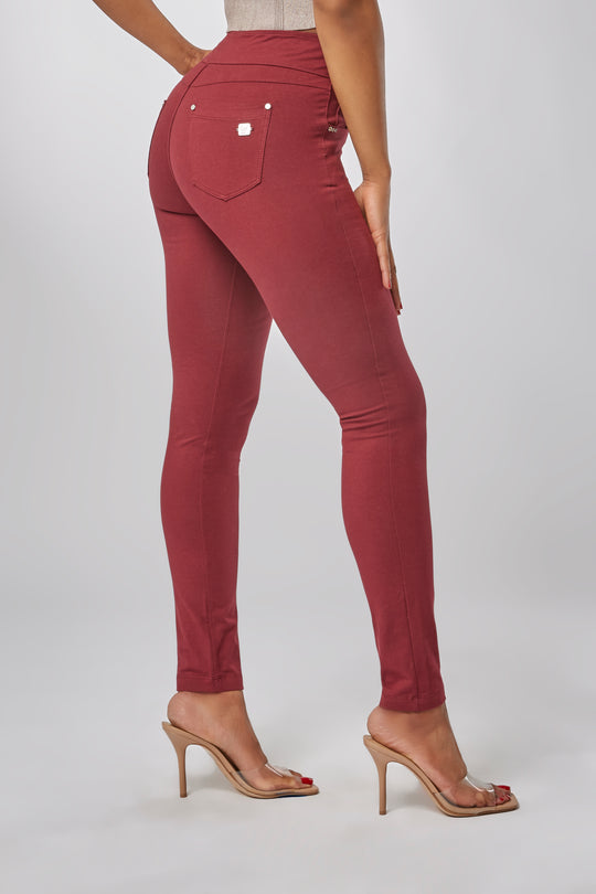 N.O.W.® YOGA Fashion - High Rise Full Length - Wine