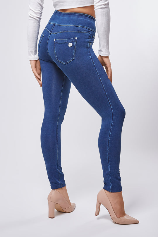 N.O.W.® Denim - High Rise 3 Button Full Length - Dark Rinse