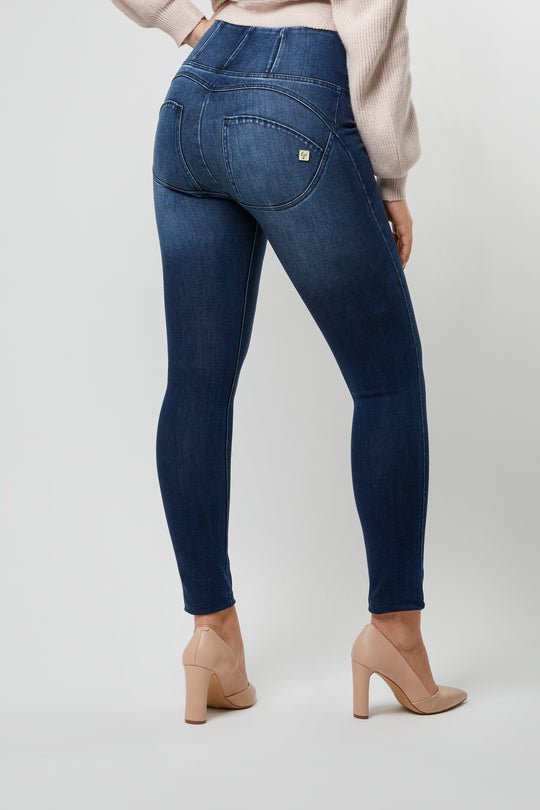 WR.UP® Distressed Denim - High Rise Full Length - Dark Rinse