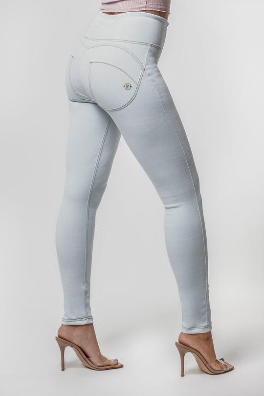 WR.UP® Distressed Denim - High Rise Full Length -  Ice Blue