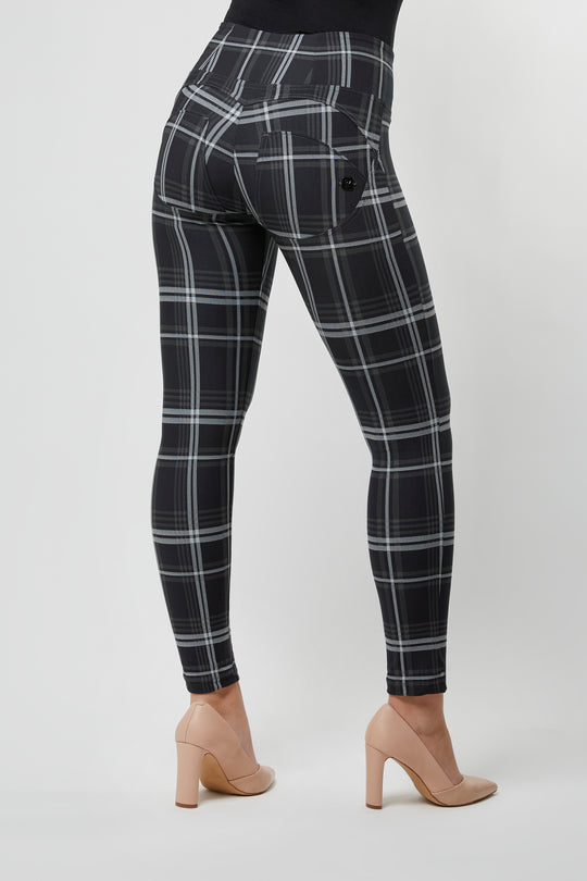 WR.UP® Dress Pant - High Rise Full Length - Grey Plaid
