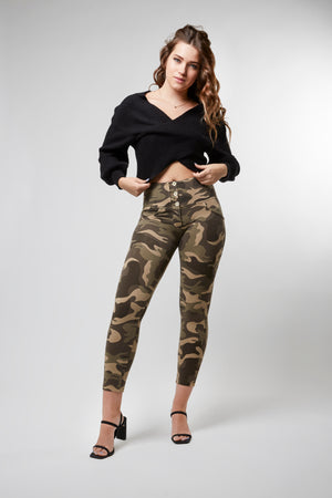 WR.UP® Fashion - High Rise 3 Button Ankle - Camo