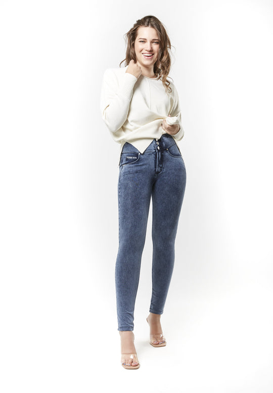 Loose Knit Sweater - Long Sleeve Drop Shoulder - Off White