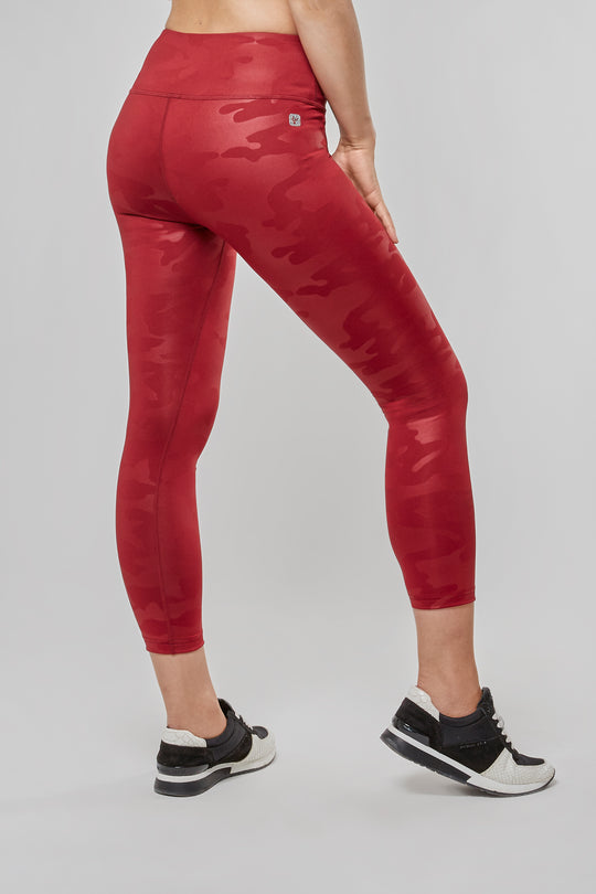 Superfit Pant - High Rise Ankle - Red Camo