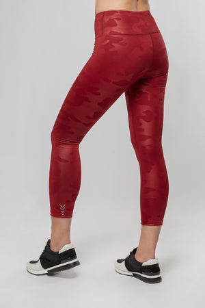 Superfit Pant - High Rise Ankle - Red Camo