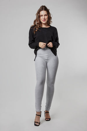 WR.UP® Fashion - High Rise Full Length - Light Melange Grey