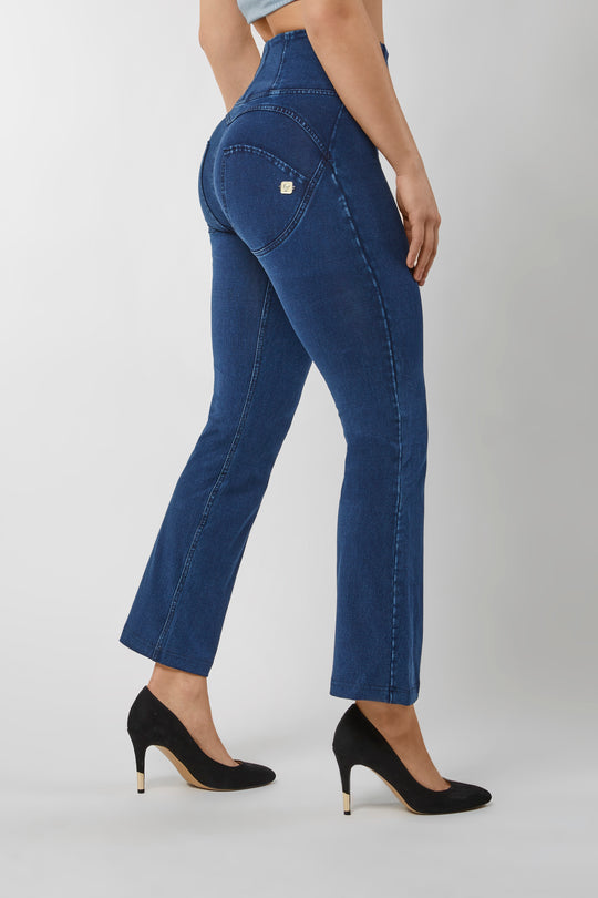 WR.UP® Denim - High Rise Crop Flare - Dark Rinse